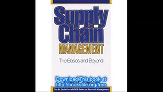 Supply Chain Management The Basics and Beyond (Resource Management)