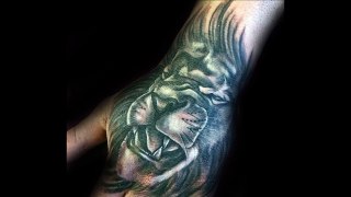 40 Lion Hand Tattoos For Men-L9q5scotVCc
