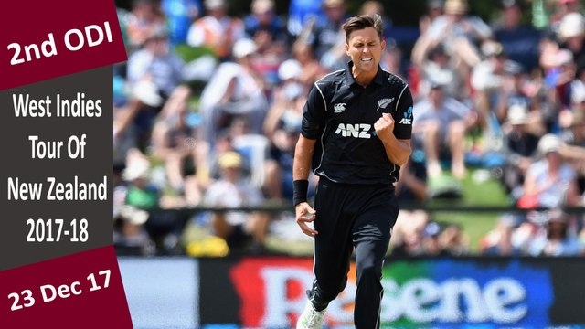 New Zealand vs West Indies | 2nd ODI | 23 Dec 2017 | Trent Boult Took 7 Wkts & Series Win | Highlights