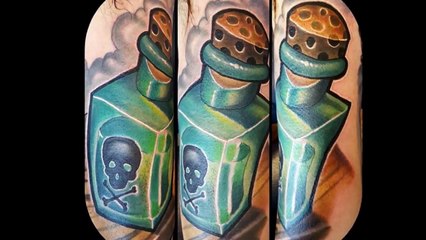 40 Poison Bottle Tattoos Tattoos For Men-xkR7ZQ1rExg