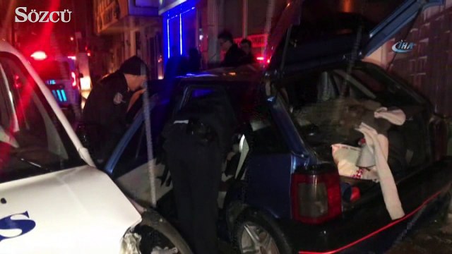 Polisin ‘Dur’ ihtarına uymadı, kovalamacada polis aracına çarparak durdu
