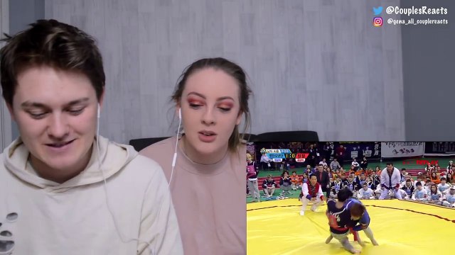 BF & GF REACT TO BTS (방탄소년단) V TEEN TOP - Wrestling @ 2016 Idol Star Championships (BTS REACTION)-uHHHihK8eHY