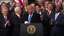 Trump Signs The Tax Cuts And Jobs Act Into Law