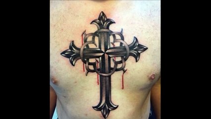 50 3D Cross Tattoos For Men-lP9kyFI0zd0