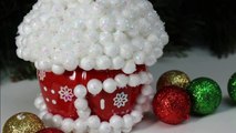DIY Kids Crafts Ideas for Christmas - Plastic Bottles Winter House - Recycled Bottles Crafts-R2vf-6w