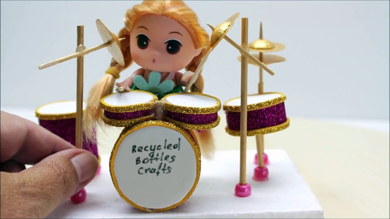 How to Make a Mini Drum Set for Desk_ Kids DIY Projects Recycled