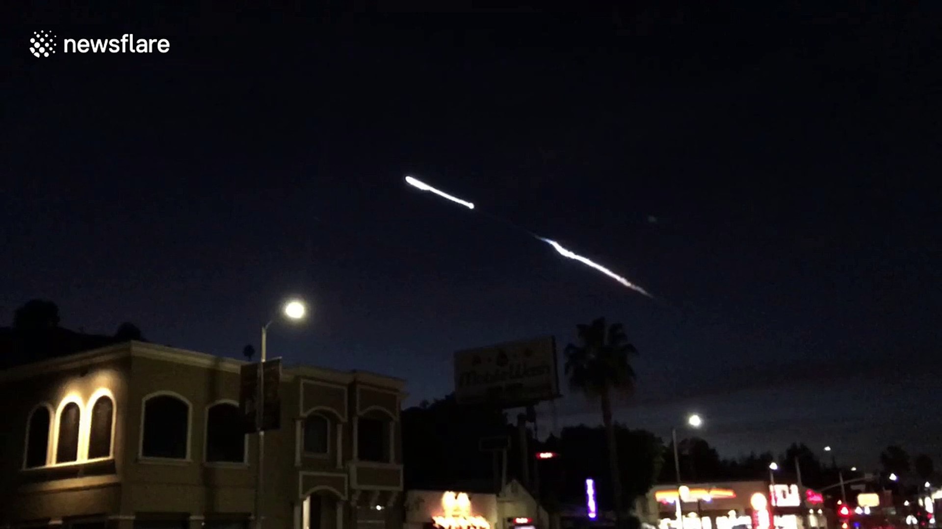 Los Angeles resident films SpaceX rocket launch