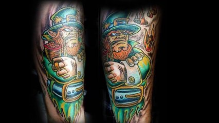 50 Leprechaun Tattoos For Men-HA0qj9fSd2o
