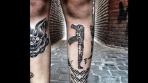 50 Simple Leg Tattoos For Men-QD5ASrv9NME