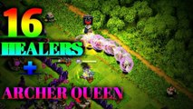 16 HEALER  ARCHER QUEEN WALK ATTACK ON TH9 || CLASH OF CLANS || BY GAMING WITH AJ