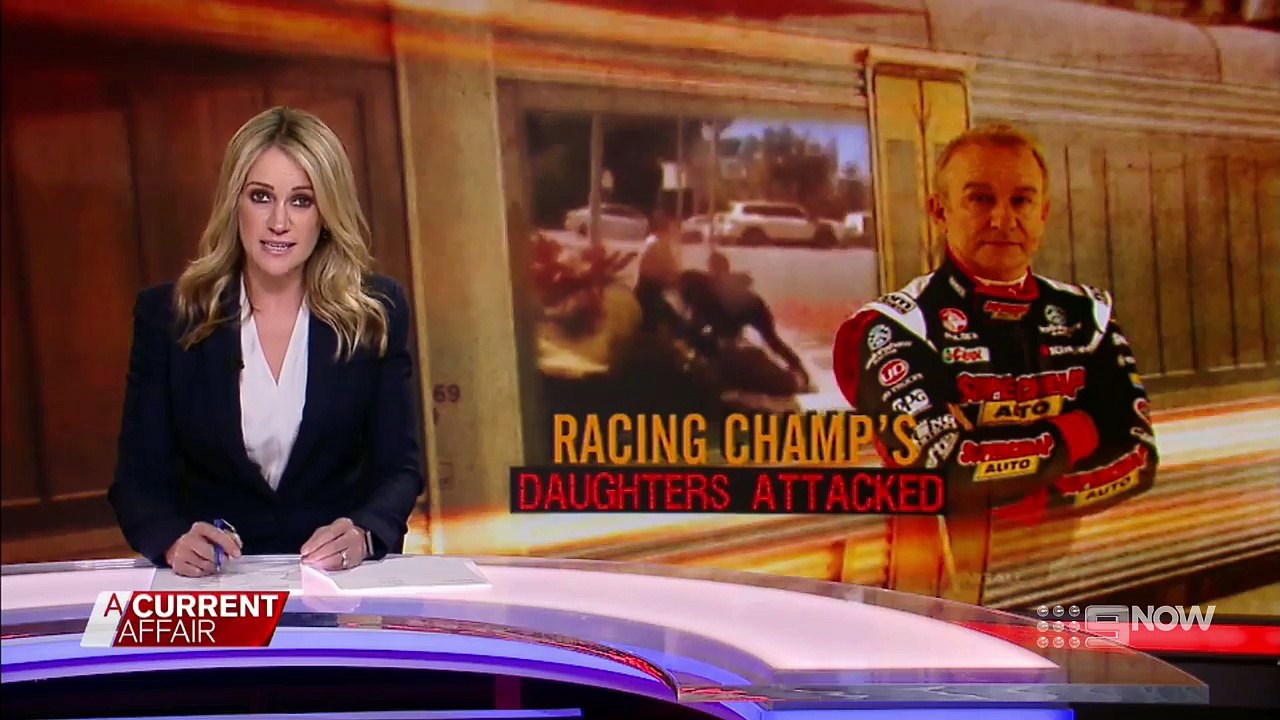 Racing champ's daughters attacked