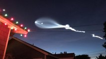 SpaceX launch rocket - dazzeling the southern California skies
