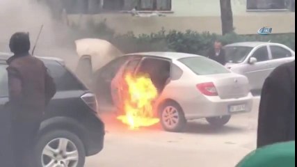 LPG’li Araç Alevlere Teslim Oldu