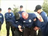 Police recruits get tazed