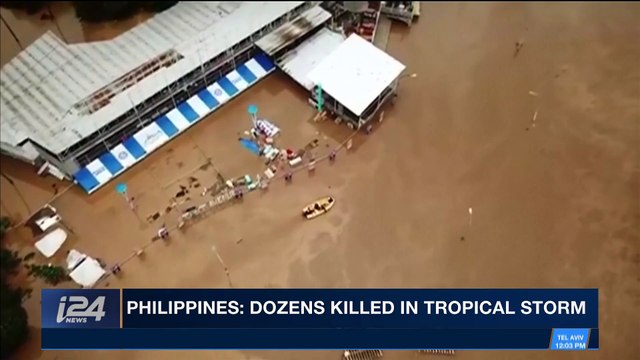 i24NEWS DESK | Philippines: dozens killed in tropical storm | Saturday, December 23rd 2017