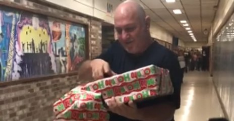 High School Students Surprise 'Sweetest' Janitor With New Work Boots for Christmas