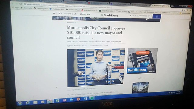 Minneapolis City Council including Mayor-Elect Jacob Frey get a new pay raise for producing nothing