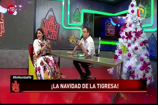 La Noche es Mía sorprende a la Tigresa del Oriente con visita a Casa de Papá Noel
