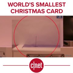 The world's smallest Christmas card