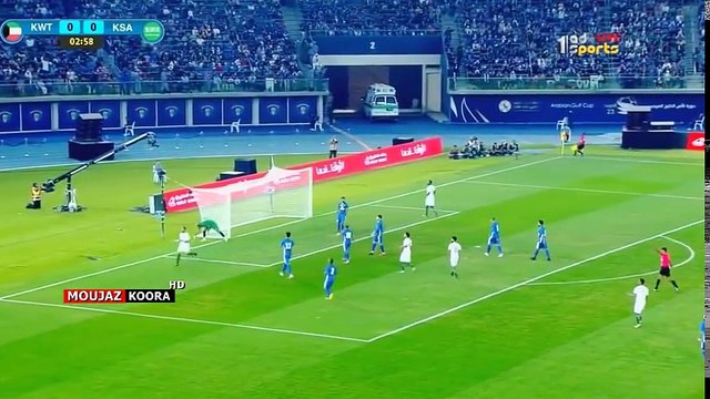 ملخص مباراة الكويت والسعودية 1 2 شاشة كاملة افتتاح خليجي 23