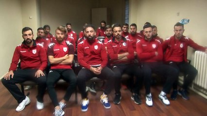 Samsunsporlu futbolculardan toplu halde açıklama
