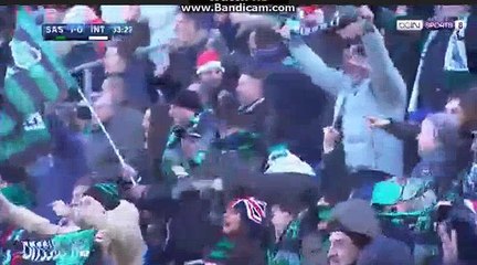 Falcinelli D. Goal HD - Sassuolo 1-0 Inter 23.12.2017