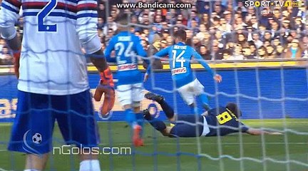 Half Time Goals - Napoli 3-2 Sampdoria