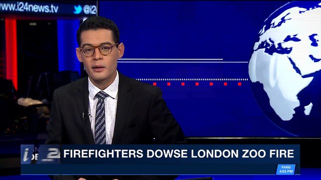 i24NEWS DESK | Firefighters dowse London zoo fire | Saturday, December 23rd 2017