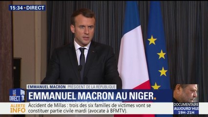 "Iyad Ag Ghali est un terroriste et un criminel, il n’y a qu’à mener la guerre contre lui", déclare Macron au Niger