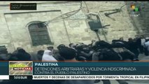 Fuerzas israelíes reprimen manifestación de mujeres palestinas
