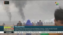 Palestina solicita investigación internacional sobre gases israelíes