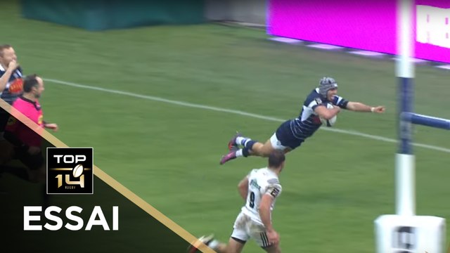 TOP 14 - Essai Clément LAPORTE (SUA) - Agen - Brive - J13 - Saison 2017/2018