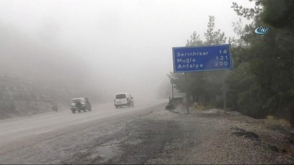 Sis ve kar yağışı görüş mesafesini düşürdü