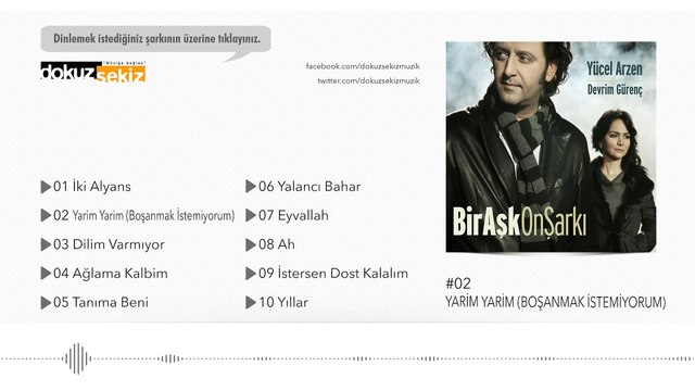 Yücel Arzen & Devrim Gürenç - Yarim Yarim (Boşanmak İstemiyorum) (Official Audio)