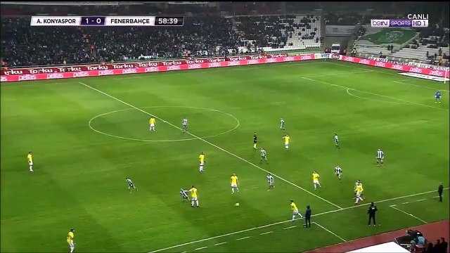 Ömer Ali Şahiner Goal - Konyaspor vs Fenerbahçe SK 1-0 23.12.2017 (HD)