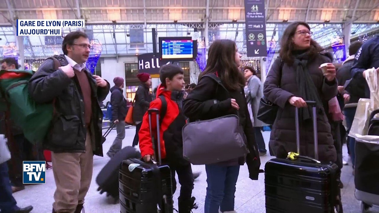 Week-end de Noël: les gares prises d'assaut