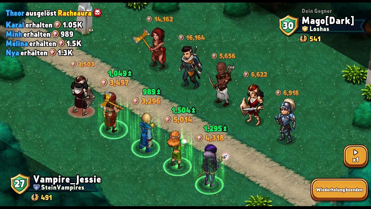 [Shop Heroes] Jessie gegen Mago (Dark)