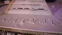 Isparta'da Kar Yağışı Başladı