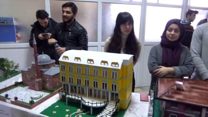 DPÜ Simav Meslek Yüksekokulu öğrencilerinden maket sergisi