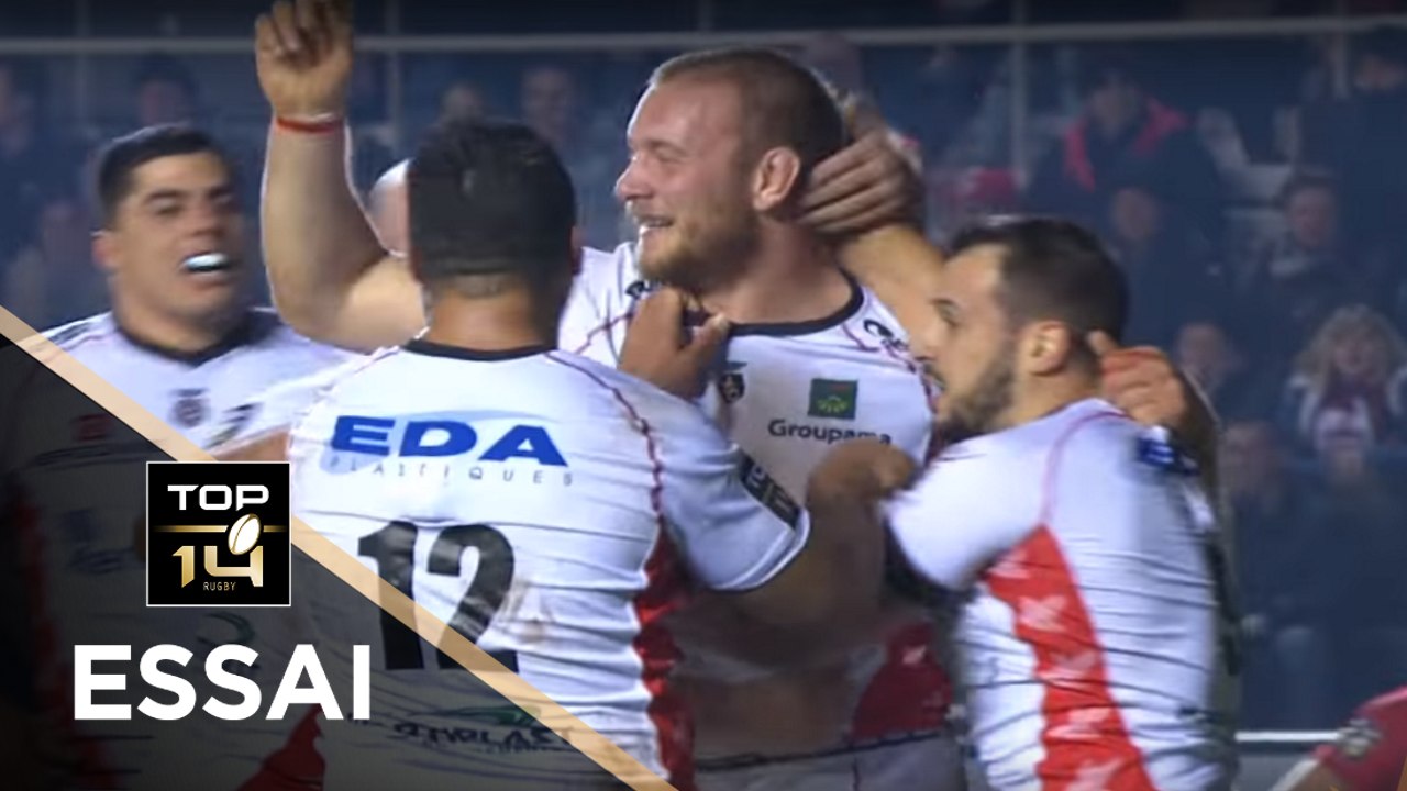TOP 14 - Essai Geoffrey FABBRI (USO) - Toulon - Oyonnax - J13 - Saison 2017/2018