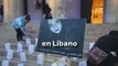 Activistas libaneses protestan contra los asesinatos machistas