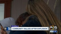 Community rallies for Phoenix family after house explodes
