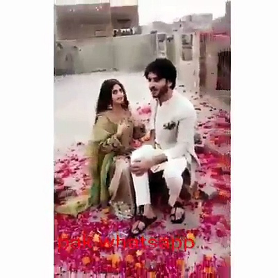Sajal ali trying to shoot romantic kissing scene for film with imran abbas  - video Dailymotion