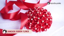 DIY Ribbon Flower _ Weddings Flower Decorations _  HandiWorks #87-MNSCpdhredU