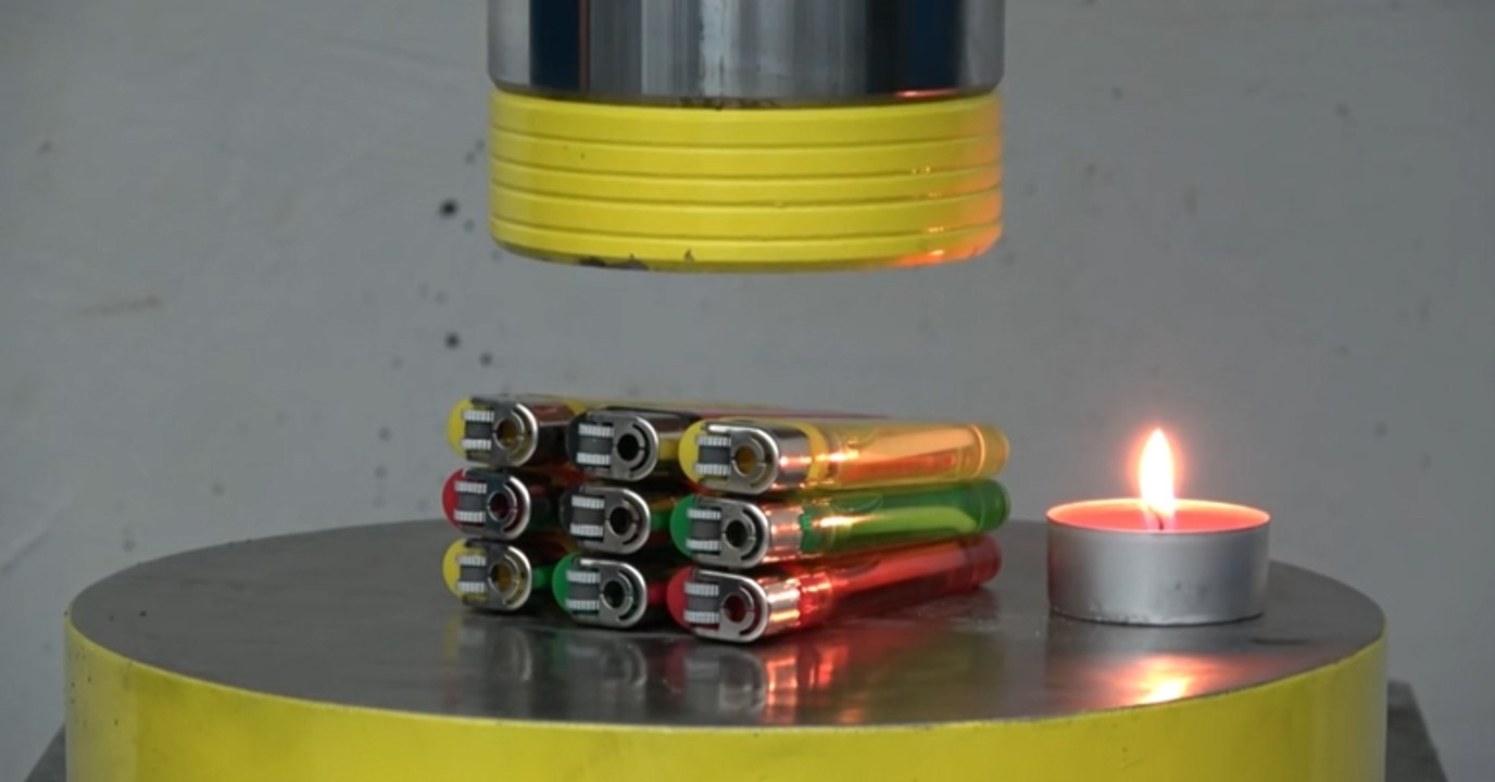 This Is What Happens When You Make Tons Of Pressure On Lighters! video Dailymotion