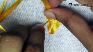 Easy Ribbon Embroidery Stitches _ Flower Design  HandiWorks #38-3OdTKJxJKBI