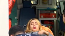 Taksim'de iddiaya göre kafasına yorgun mermi isabet eden  Mısır uyruklu Zahide Muhammed F. isimli kadın yaralanarak hastaneye kaldırıldı.