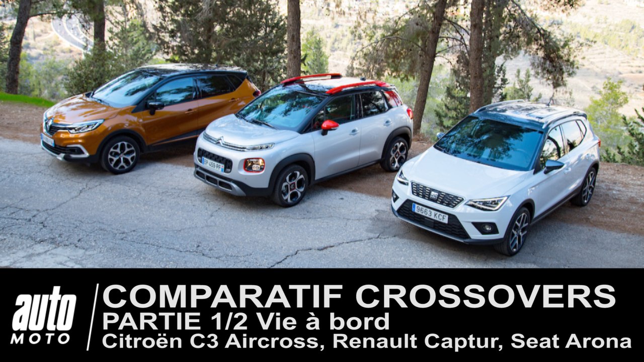 Citroën C3 Aircross, Seat Arona, Renault Captur : Comparatif Crossover (Partie 1/2) : Habitacles