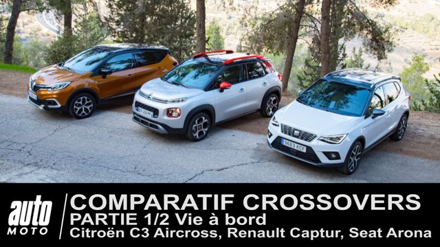 Citroën C3 Aircross, Seat Arona, Renault Captur : Comparatif Crossover (Partie 1/2) : Habitacles