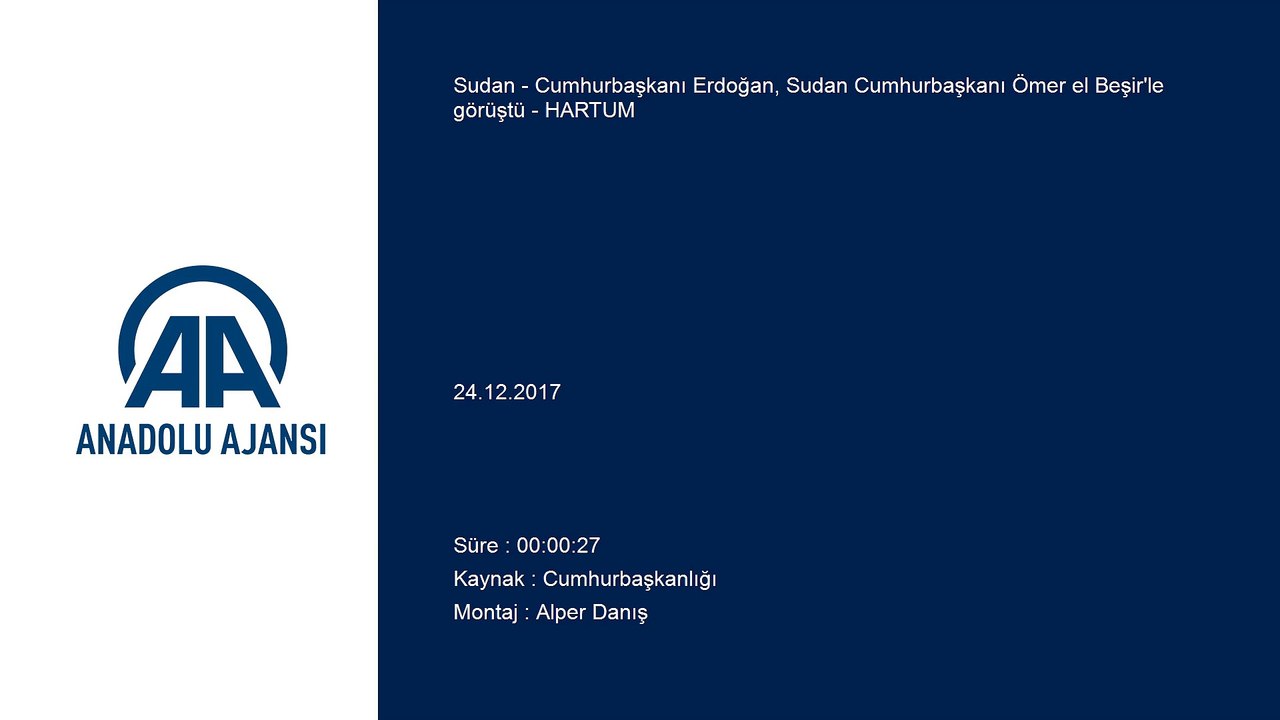 Cumhurbaşkanı Erdoğan, Sudan Cumhurbaşkanı Ömer el Beşir'le görüştü - HARTUM